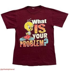 Vintage 1990’s Looney Tunes Tweety Bird hip hop fashion t-shirt fits medium